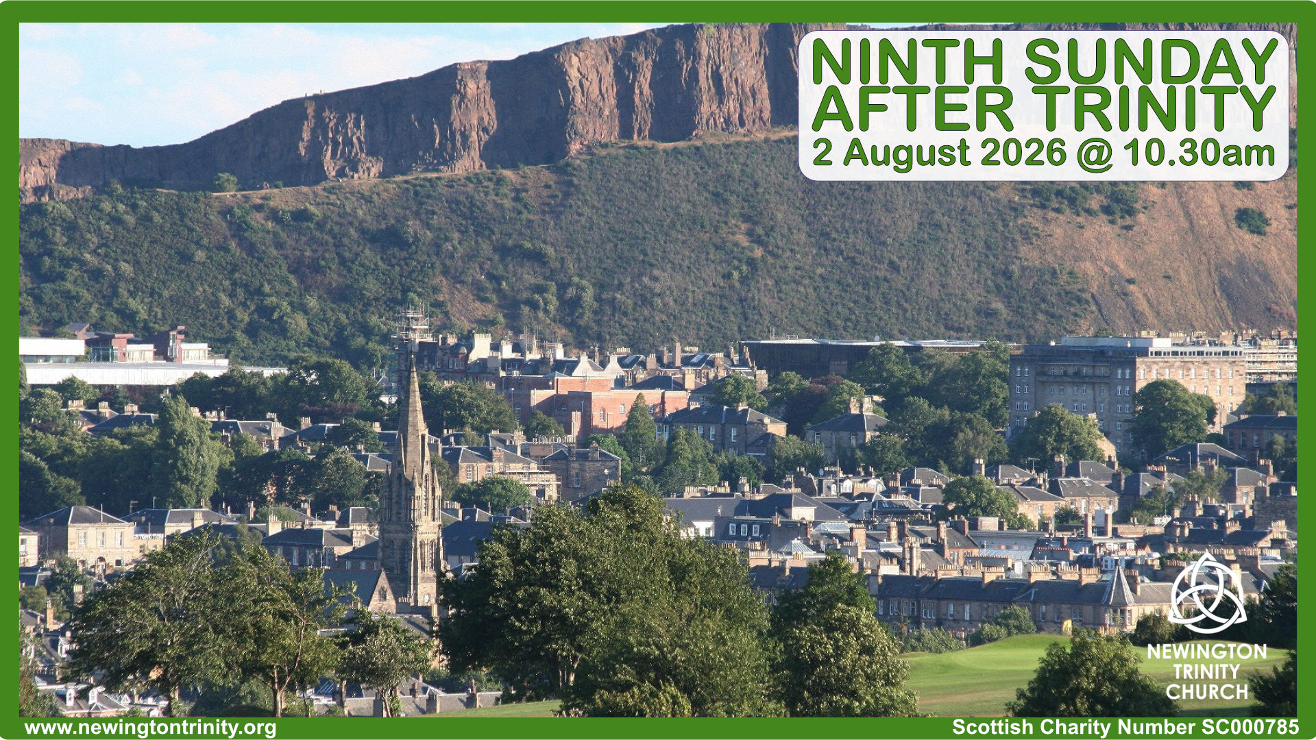 Service 2 August 2026 @ 10.30am