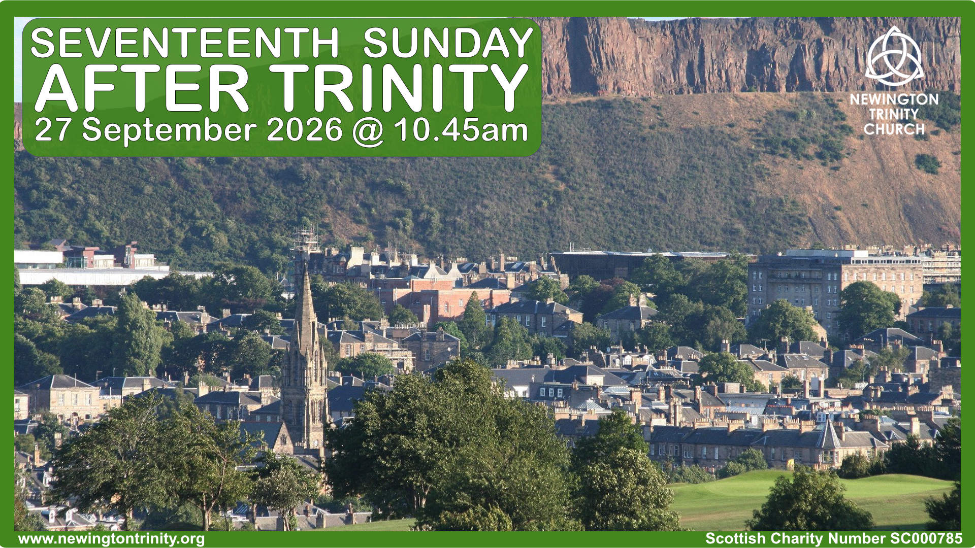 Service 27 September 2026 @ 10.45am