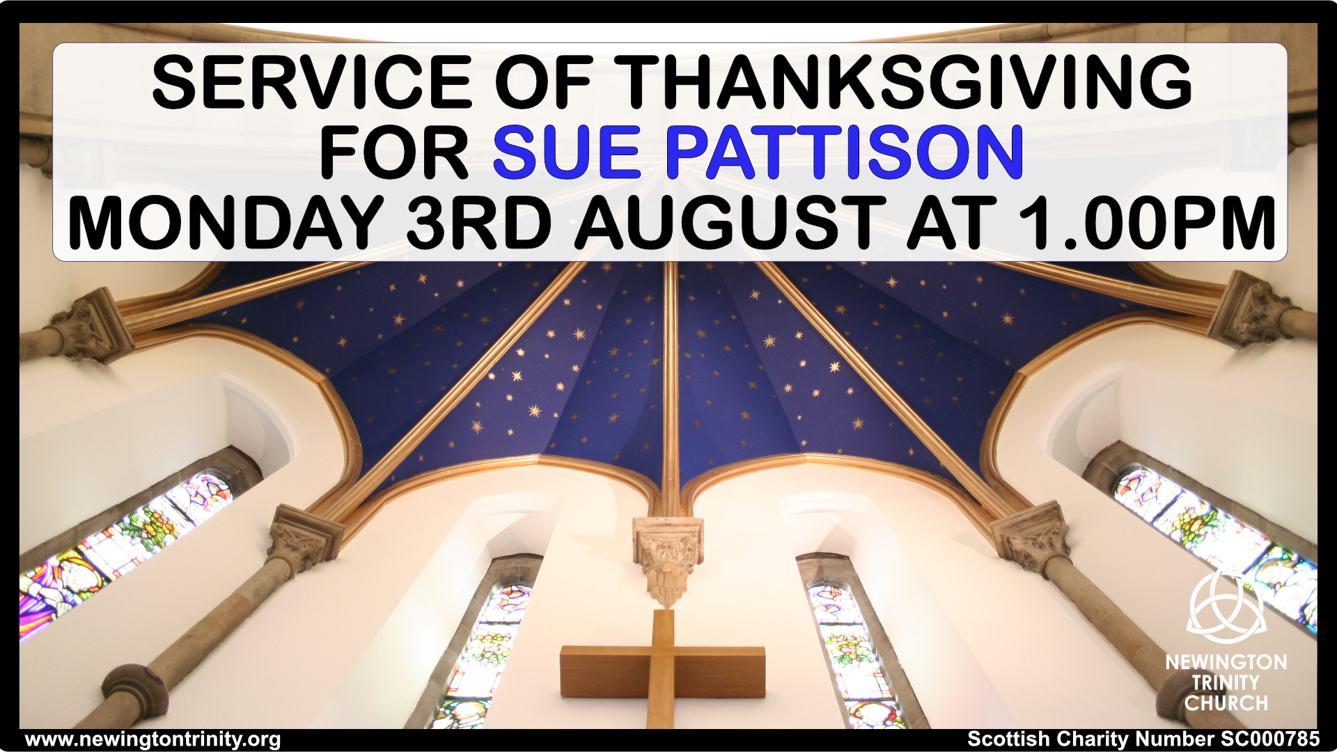 Service of Thanksgiving For Sue Pattison
